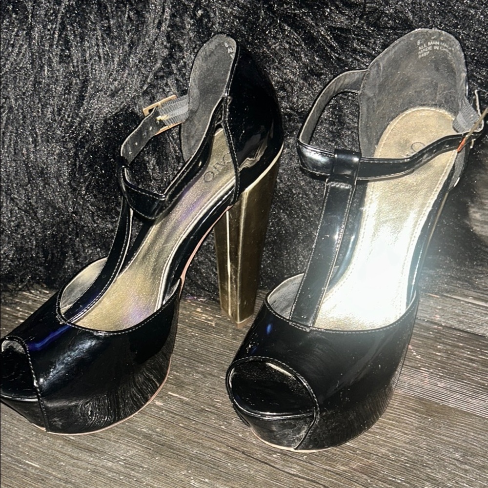Cato Black Heels Elegant and Versatile